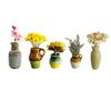 5/7/8Pcs Mini Ceramic Vase Refrigerator Magnet Home Office Kitchen Locker Fridge 3D Miniature Flower Vase Pot Magnetic Decoration Ornament