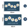 Daisy Print Mat Home Bath Mat Non Slip Absorbent Bathroom Carpet Soft Memory Foam Rug Kitchen Toilet Floor Decor Washable Mat 