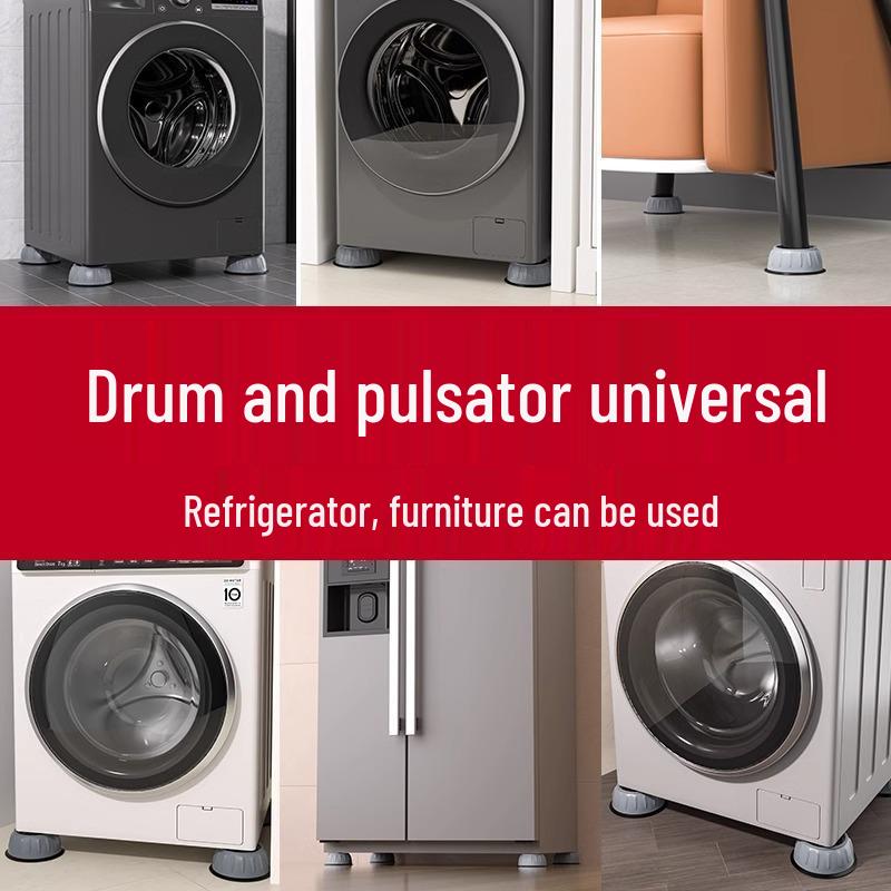 Universal Anti-Vibration Anti-Slip Silent Washer & Fridge Base Stand Pads