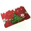Christmas Theme Door Mat With Santa Claus Snowman Christmas Tree Patterns Soft Decorative Entryway Rug For Xmas Season Decor