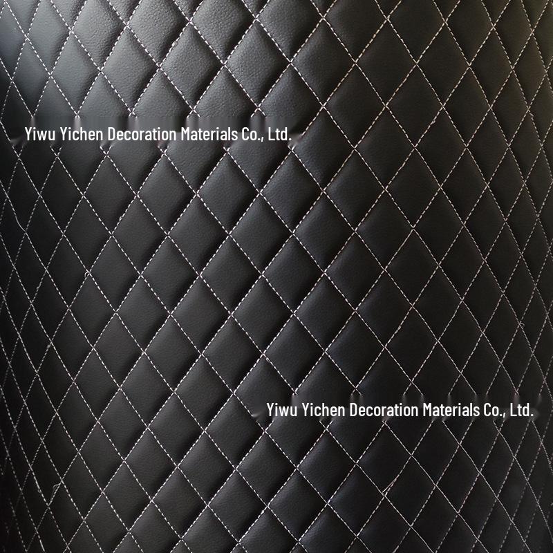 Verdikte Faux Lederen Auto Interieur Hemelbekleding & Vloermat met Borduurdetails