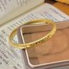 Fish Scale Pattern Ice Breaker Gold Bracelets Elegant Shiny Cuff  Engagement Ceremony