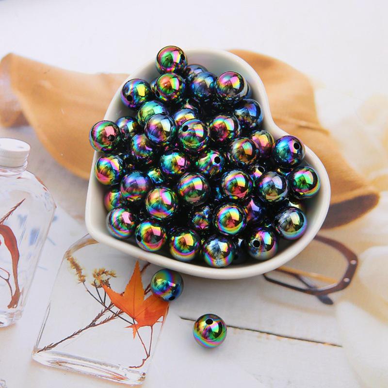 

Акриловые искусственные жемчужины цвета AB круглые бусины для браслетов своими руками Diameter 6mm, 100 pieces/pack