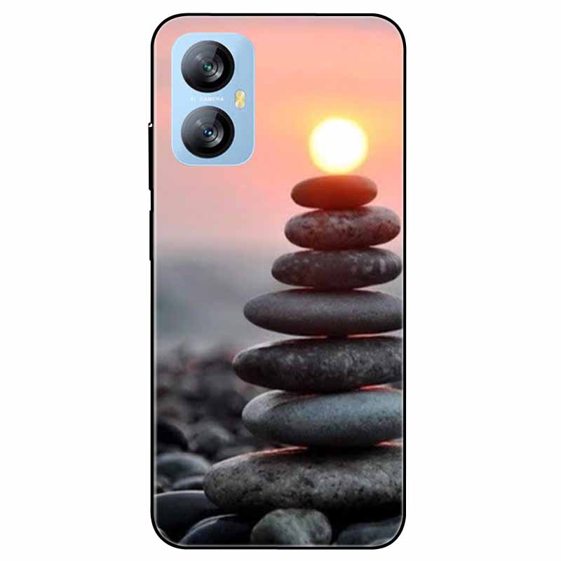 Für Blackview A52 Pro Hülle Handyhülle Stoßfeste Schwarz lackierte TPU Hülle für Blackview A52 Pro Silikon Weicher Bumper A52Pro Süß