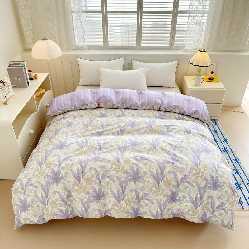 

1Pc Cotton Breathable Skin-Friendly Printed Quilt Cover (Pillowcase To Be Purchased Separately) Single Double King Size Bed Pillowcase48x74cmx2