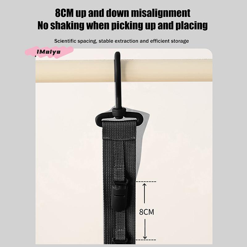 Baseball Cap Organizer Display Wardrobe Hat Rack with Hanging Rope Storage Clips for Closet Door And Bedroom