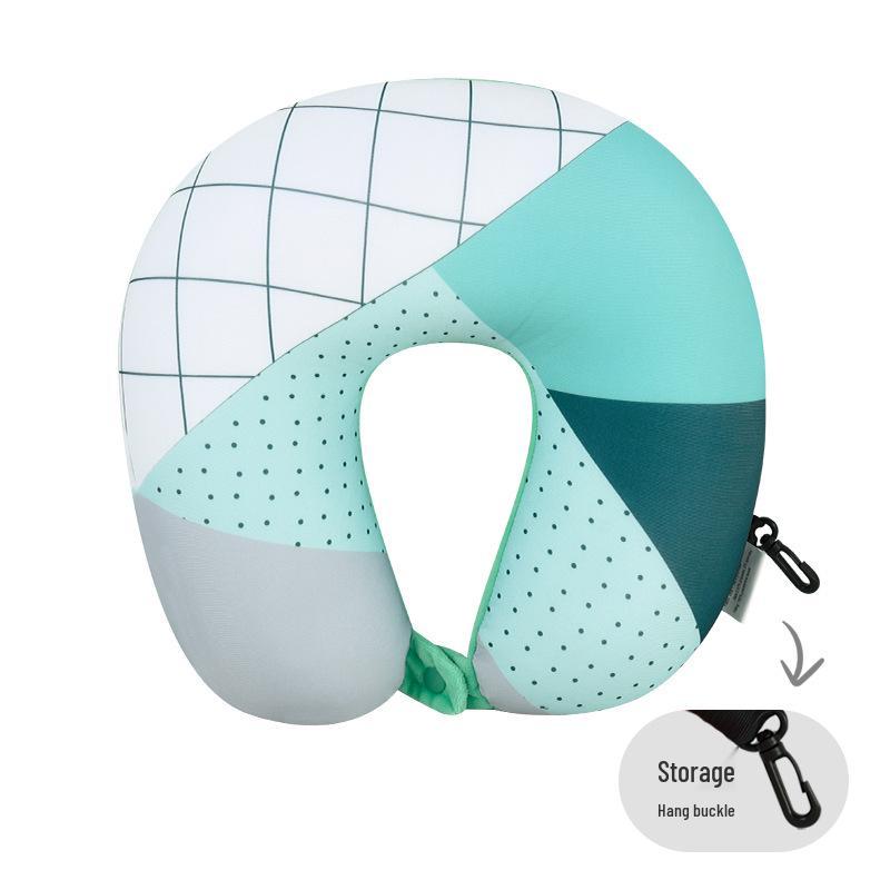U-Shaped Foam Neck Pillow for Travel, Office Naps, and Car Support