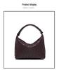 2024 New High-End Woven Handbag: Autumn/Winter Women's Bento Lunch Box Underarm Bag