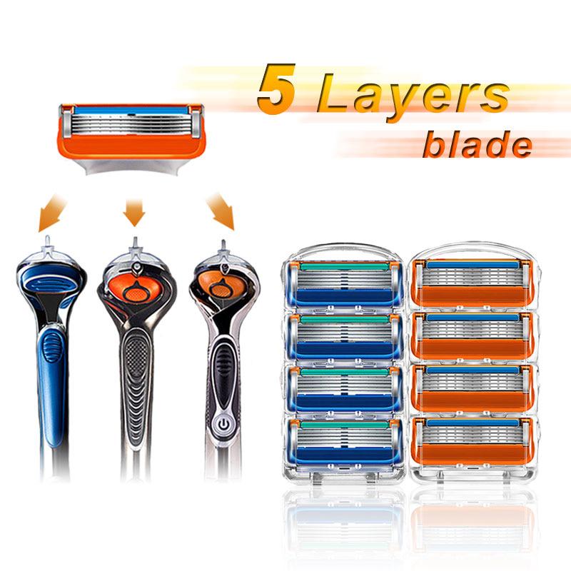 

8 шт. кассеты для бритья мужского ухода за лицом, совместимые со сменными лезвиями бритвы