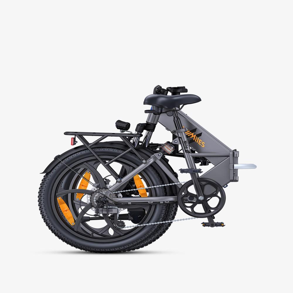 HillMiles Mile 2 Folding Electric Bike with 36V 13AH Battery,250W