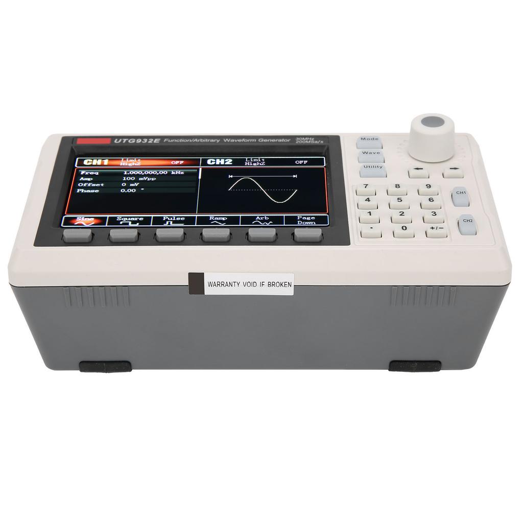 UTG932E Function Signal Generator Dual Channel Waveform Generator 30MHz 200MSa s Sampling RateEU 100‑240V