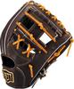 ZETT Pro Status Soft Baseball Glove for Second and B Size 2 Shortstop, Brown/Oak (3736), (BRGB30244G)