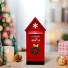 Christmas Mailbox Letter Box Table Centerpiece Decoration North Pole Post for Indoor