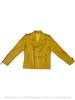 Handmade Men's Jacket Yellow Leather Genuine Lambskin Stylish Motorcycle Soft Fit