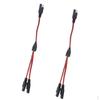 2Pieces 18AWG SAE 1 To 2 Extension Adapter Splitter Cable for