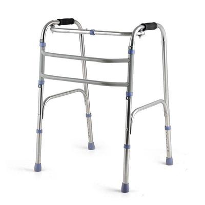 Rehabilitationshilfsmittel für Frakturen Edelstahl Tragbarer Rollator Faltbare Gehhilfe für Ältere