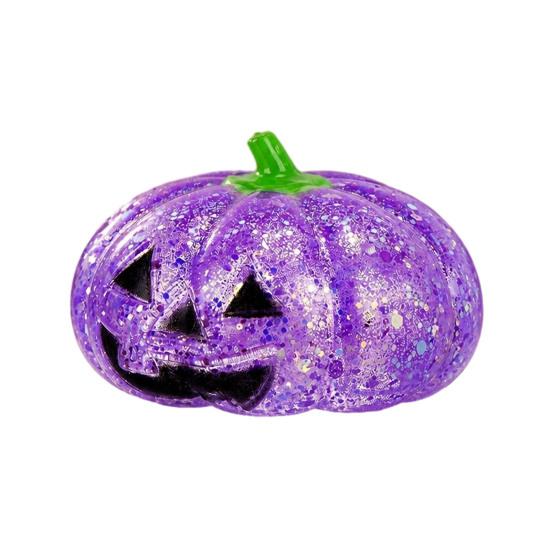 Pumpkin Head Fidget Toy Halloween Glitter Stress Ball Squeeze for Adults Relief Creepy Party Favors Soft Squeezable