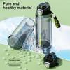 Large Capacity Colorful Plastic Cup Leak Proof Outdoor Sports Kettle  Unisex