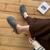 Fashion Fall/winter 2025 Women's Warm and Casual Thick-soled Anti-slip Slippers Retro Style Wear-resistant Flat-bottomed Baotou Mop