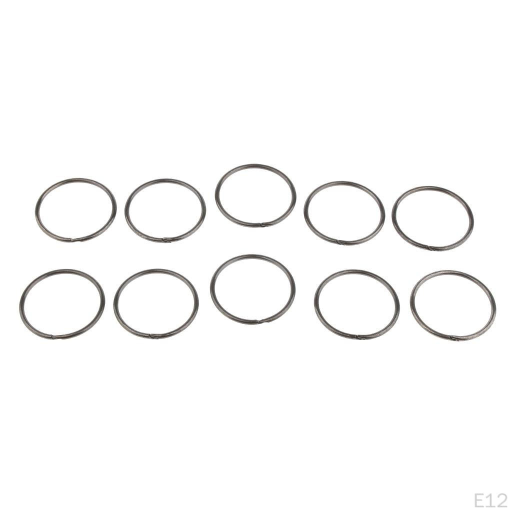 "10pcs Split Rings Key Ring Keychain Clip Holders Findings "