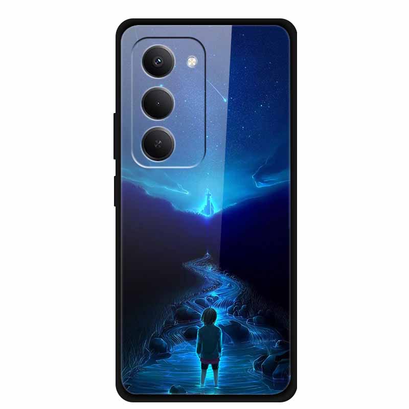 For Redmi 15 5G Case 6.9" 25057RN09E Tempered Glass Hard Covers For Redmi 15 4G 2025 Luxury Phone Cases Protective Bumper Fundas