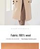 Trench da Donna di Media Lunghezza Doppiopetto in Lana e Cashmere - Collezione Autunno/Inverno