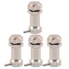 4Pcs Aluminium 17mm Hex Hub Extension Adapter for 1:8 Ratio RC Model Car(Black)