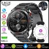 GPS Sports Waterproof Smart Watch Men 1.46“HD Full Touch Screen 500mAh Battery Flashlight Compass Bluetooth Call Smartwatch
