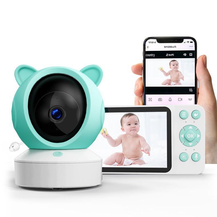 5-Inch Tuya Wireless WiFi Baby Monitor with Voice Intercom