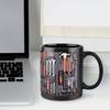 Toolbox Coffee Mug Mechanical Tool Box Mug Ceramic Double-sided Print Ergonomic Handle Cup Microwave Dishwasher Safe Gift for Mechanics Car
