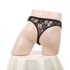 Slip sexy in pizzo di Natale da uomo: Stile Europeo & Americano, Vita Bassa, Design Patchwork Vuoto