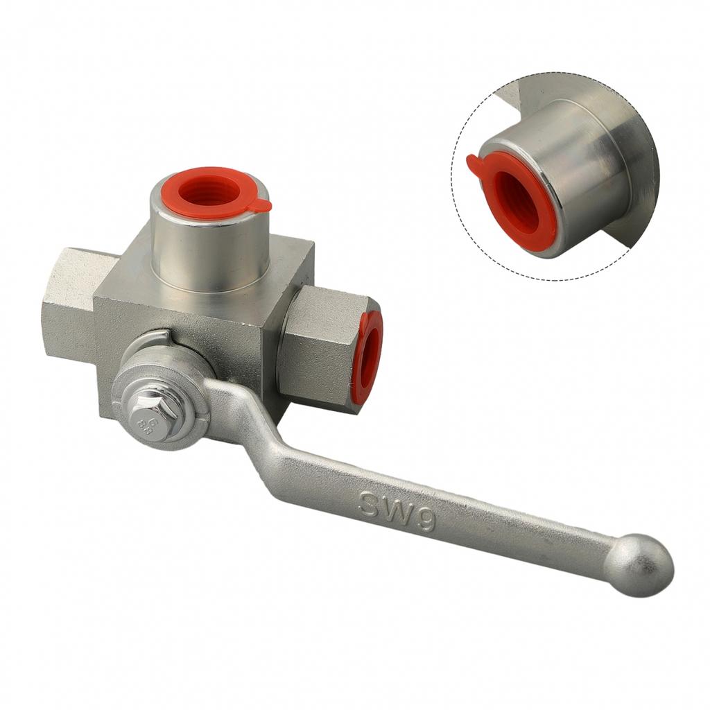 500 Bar Ball Valve Carbon Steel Hard Seal Convenient