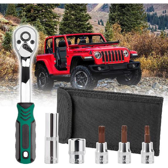 Набор инструментов Torx Wrangler для снятия мягкого верха, жесткого верха, дверей, для Jeep Wrangler TJ JK JL & Gladiator Rubicon Sahara Unlimited, замена для
