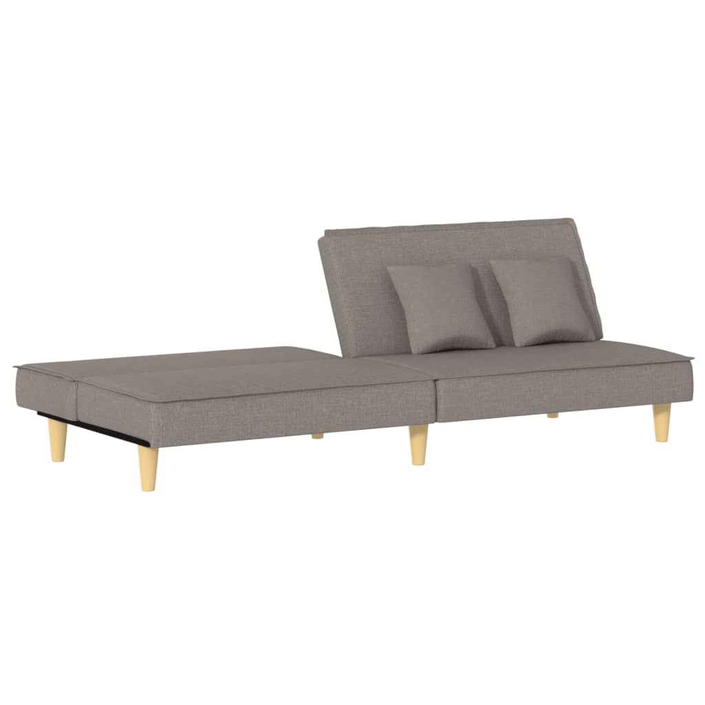 Sofa Bed Taupe Fabric
