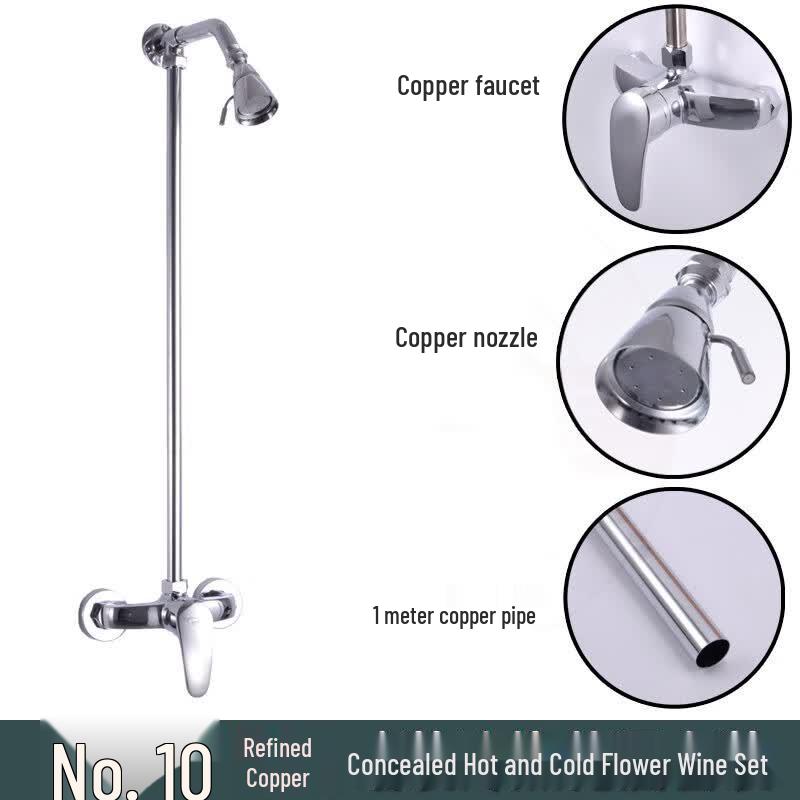 Lindong All-Copper Bathroom Shower Faucet Set