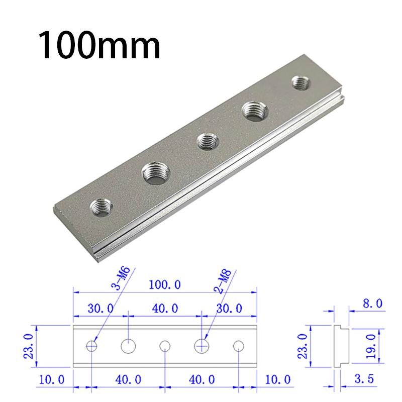Miter Bar Slider Table Saw Gauge Rod T Slot Miter Track M6/M8T Screw Fixture Slot Aluminum Alloy for Woodworking Router