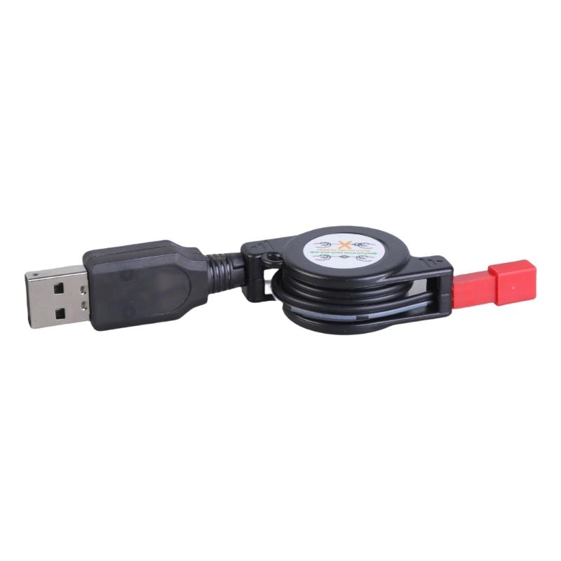 

3.7V 500mA USB to JST Female Retractable Charger Cable for Remote Controls Aircraft and Drones Batteries 1