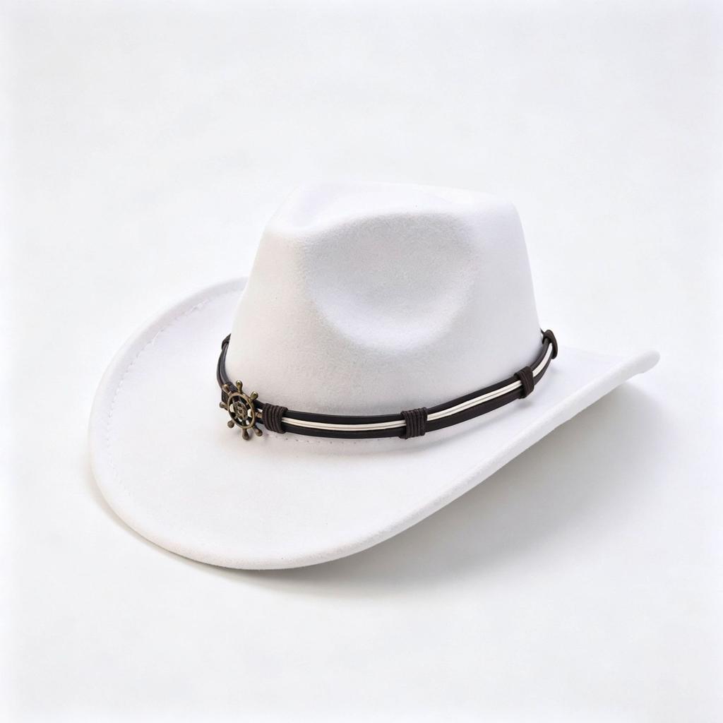 New retro western cowboy hat American hot-selling accessories fashion versatile peach top cowboy hat