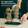 Chopstick Storage Holder Multifunctional Cutlery Drain Rack Luxury Dinnerware Rack Kitchen Tableware Spoon Forks Organizer Box