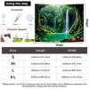 2D Turquoise Pool Waterfall Tapestry Lush Rainforest Photography Background