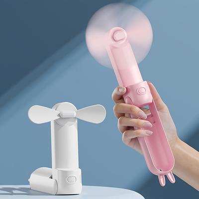 Handheld Fan Rechargeable Portable Cartoon USB Small Fan Mini Student Gift Can Be Placed On The Desktop