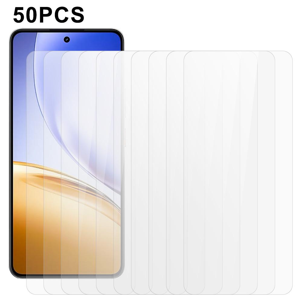 

50 шт. Захисна плівка для екрана для Realme 14 5G/14T 5G Повністю клейове загартоване скло Прозора екранна плівка As Shown A