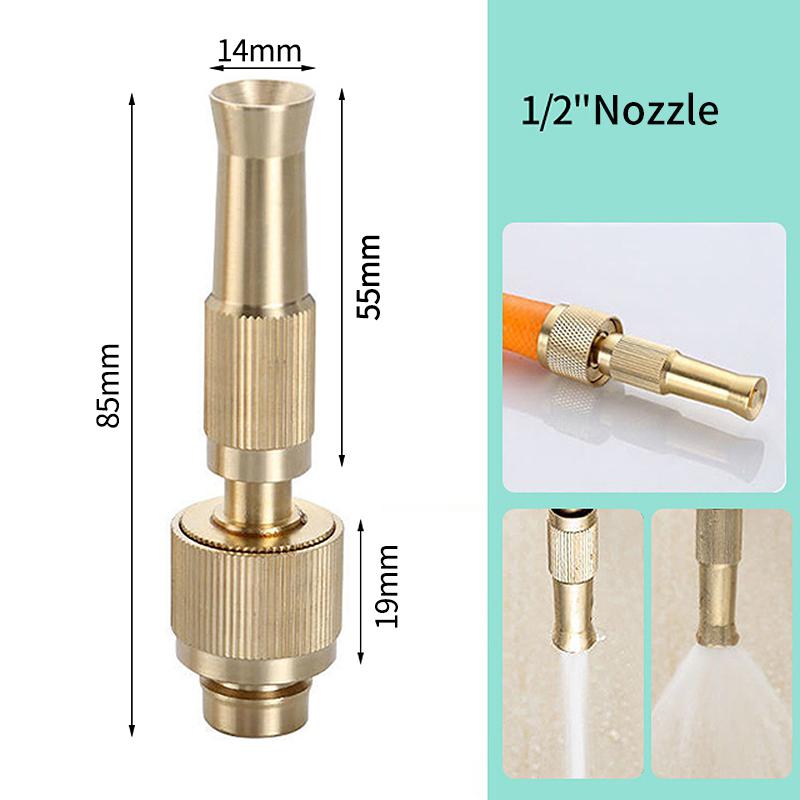 Duză de pulverizare Pistol de apă Aspersor direct din aliaj Presiune reglabilă Mașină de spălat furtun Robinet de apă Racord 1/2'' 3/4'' Conector rapid