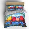 Bunte Vögel Kunst Dekor Set Weiche Bequeme Bettbezug Bettwäsche Set Enthalten 1*Bettbezug & 2*Kissenbezüge, Geschenk