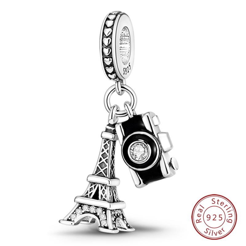 copper Camera Pendant Charm Fashion Travel Collection Bead Charms Compatible With Womens Bracelets Do It Yourself Jewellery Gifts
