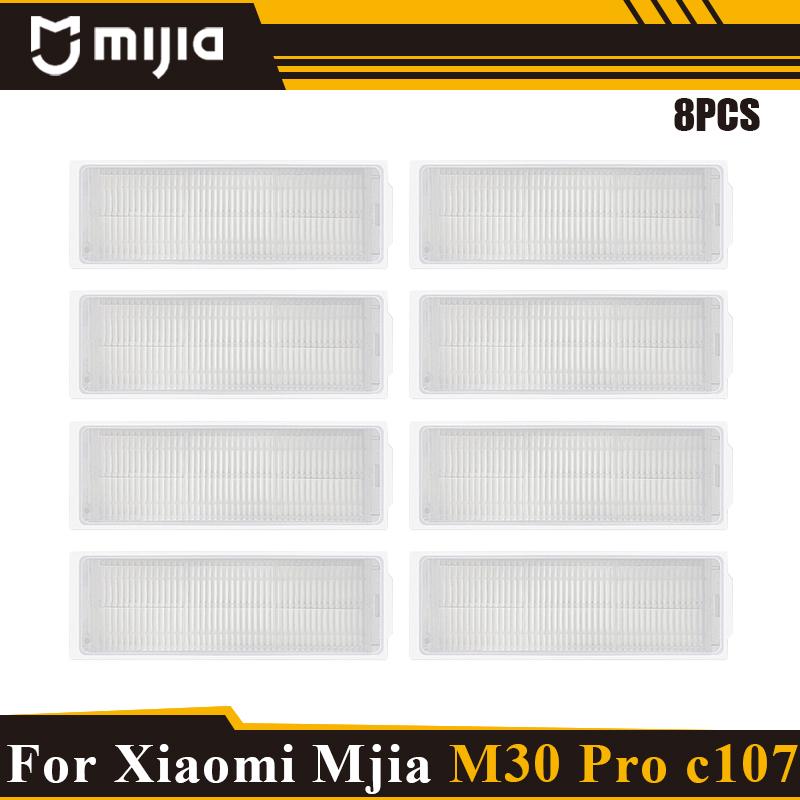 For Xiaomi Mijia M30Pro/c107 Replacement Parts Mop Cloth Dust Bag Hepa Filter Main Brush Main brush cover Mop cloth holder Spare