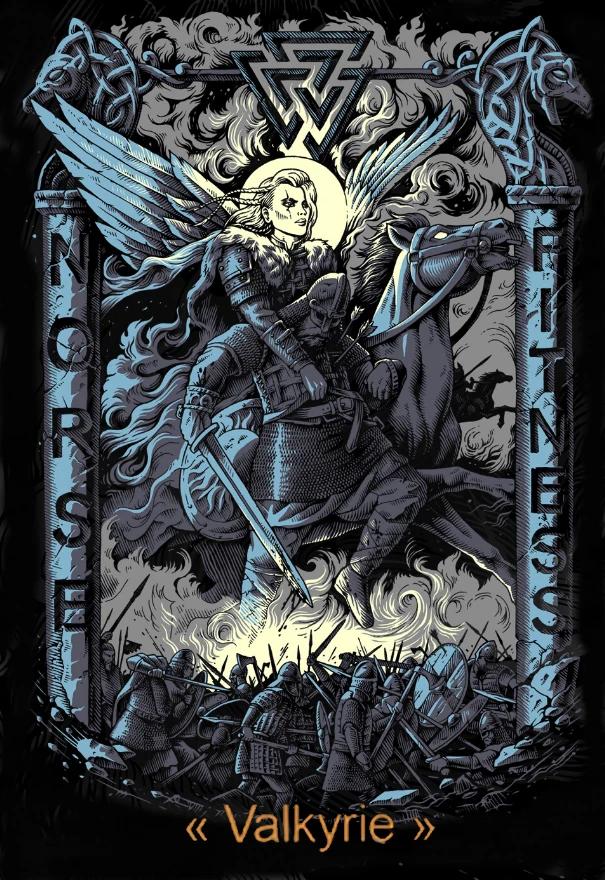 

Till Valhalla Norse Mythology Maiden of War Valkyrie TShirt Short Sleeve Casual 100 Cotton ONeck Mens Tshirt Streetwear S
