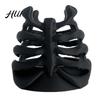 Halloween Desk Decor Skeleton Ribcage Bone Pen Holder, 3D Printed Pencil Cup, Dust-resistant Holder Gothic Organizer for Pens Pencils Makeup