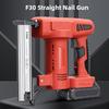 Handheld Woodworking Power Tool Household Cordless Electric Nail Gun Rechargeable F30 Straight Nailing Machine