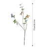 Artificial Butterfly Branches Simulation Greenery Stems with Leaves Fake Floral Arrangement for Vase Filling Home Office Party D